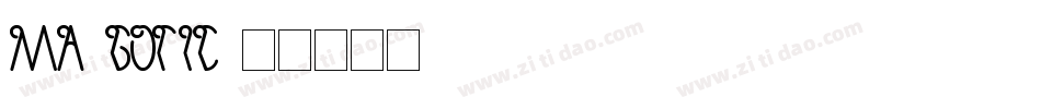 MA Gotic字体转换